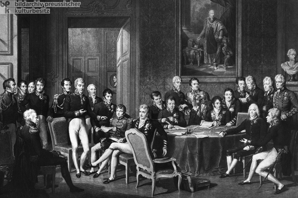  Der Wiener Kongress unter der Leitung des Fürsten Clemens von Metternich (1814/15)